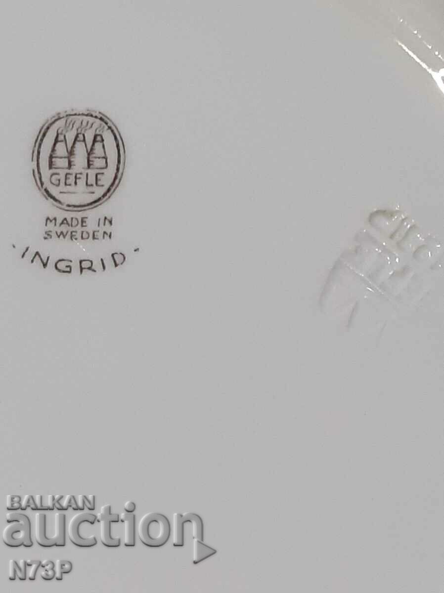 OLD PORCELAIN PLATE..GEFLE.. INGRID. - 7 OLD PORCELAIN PLATE..GEFLE.. INGRID. - 7
