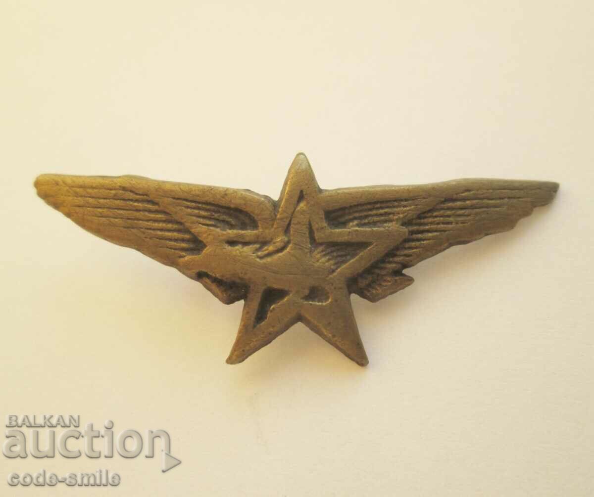 Insigna rară de uniformă de pilot de aviator vechi 1946