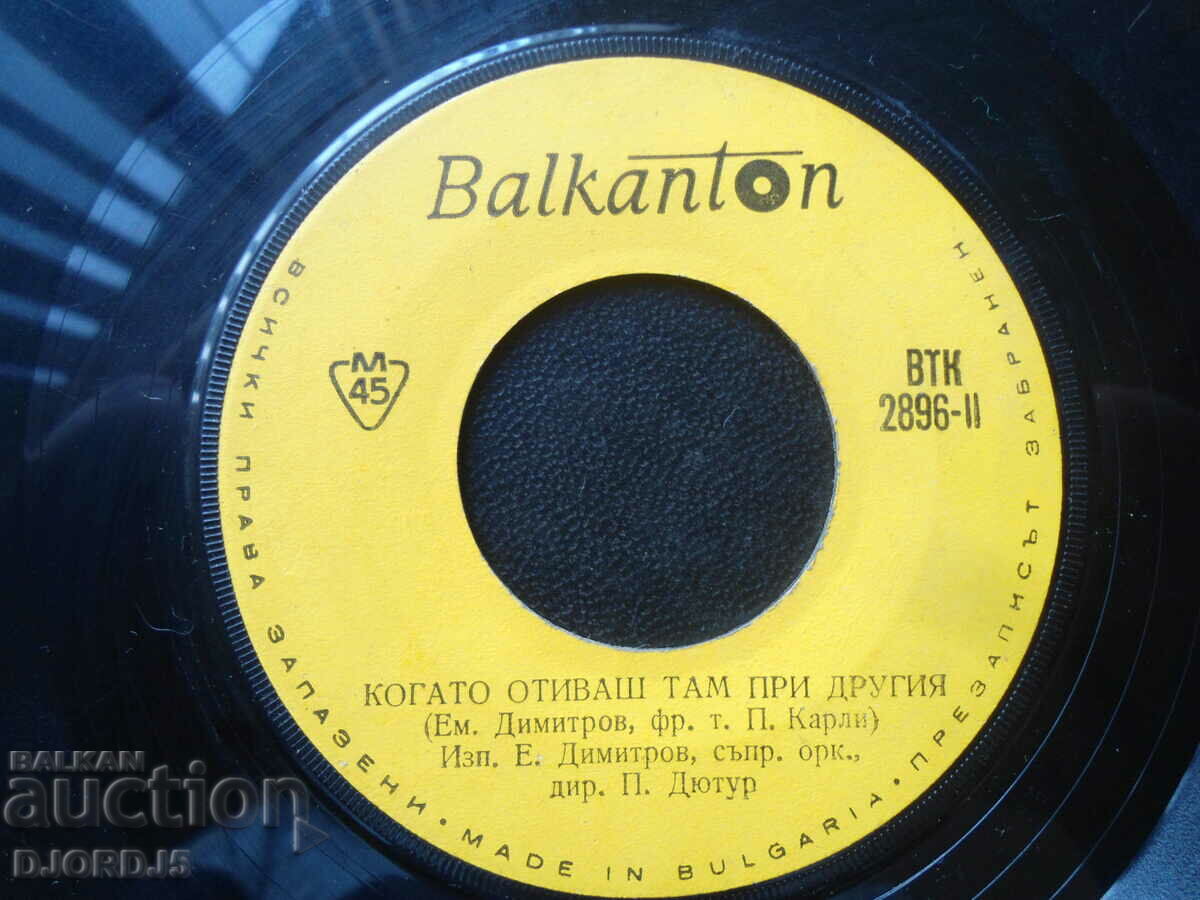 I won't be able to forget you, VTK 2896, gramophone record, small with price 5.00 BGN | € 2.56 I won't be able to forget you, VTK 2896, gramophone record, small with price 5.00 BGN | € 2.56