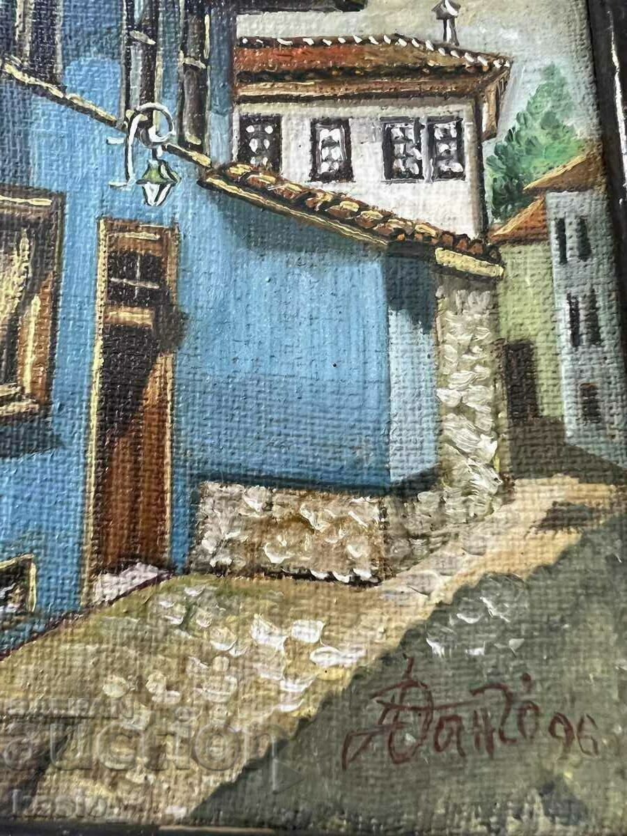 Ελαιογραφία σε καμβά υπογεγραμμένη με τιμή € 20.00 | 39.12 BGN Ελαιογραφία σε καμβά υπογεγραμμένη με τιμή € 20.00 | 39.12 BGN