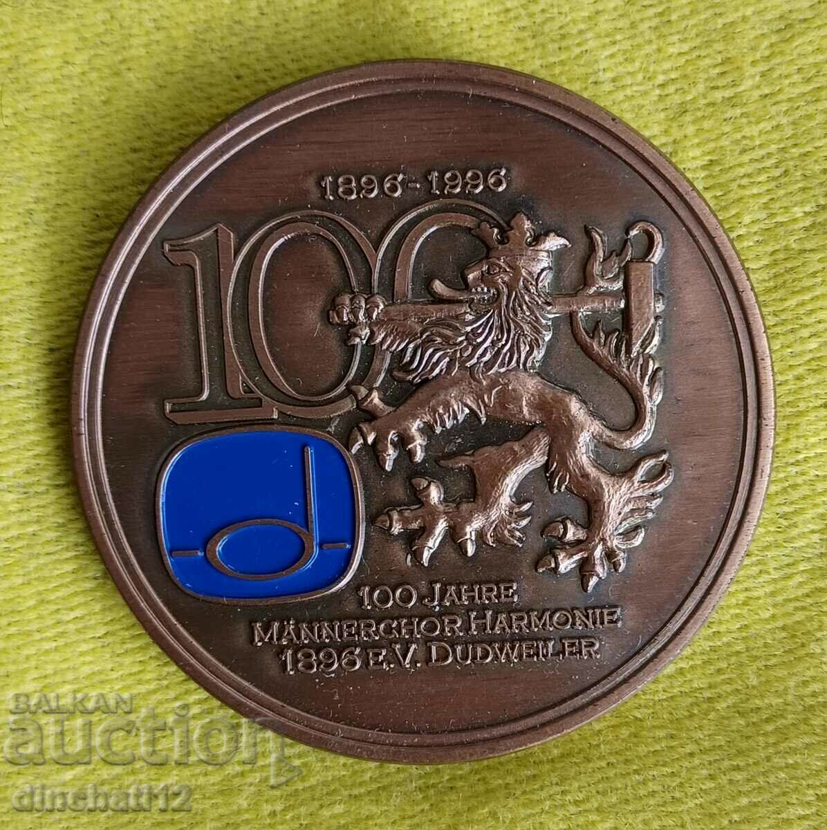 Delivery of 100 Jahre Männerchor Harmonie 1896 e. V. Dudweiler. Music