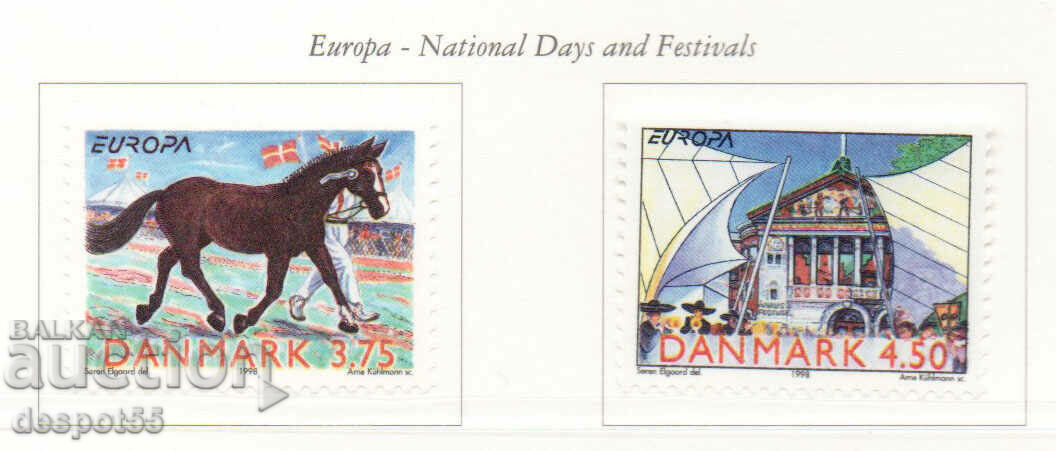 1998. Danemarca. EUROPA - Festivaluri și sărbători naționale.