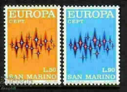 Сан Марино 1972 Eвропа CEПT (**) чисти, неклеймовани