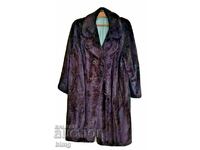 Γυναικείο γούνινο παλτό - τεχνητό δέρμα - BZC