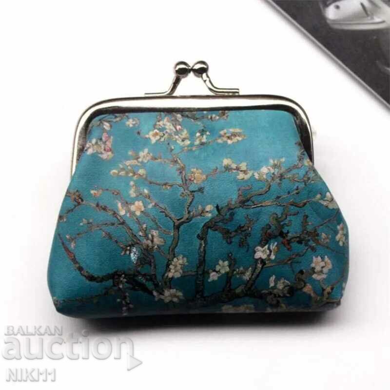 Women's purse, Van Gogh painting almond blossoms, almond