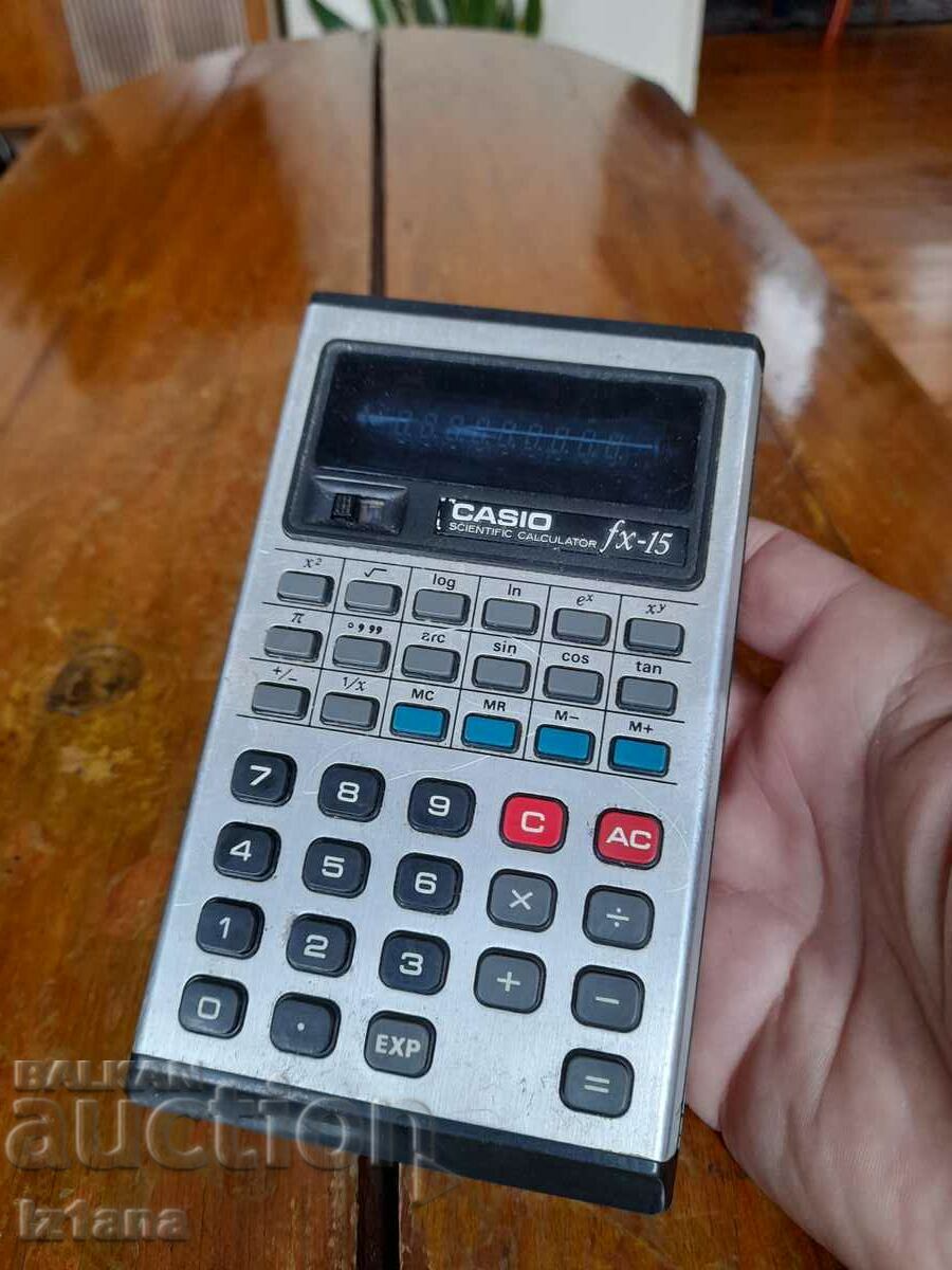Old Casio FX-15 calculator with price 15.00 BGN | € 7.67 Old Casio FX-15 calculator with price 15.00 BGN | € 7.67