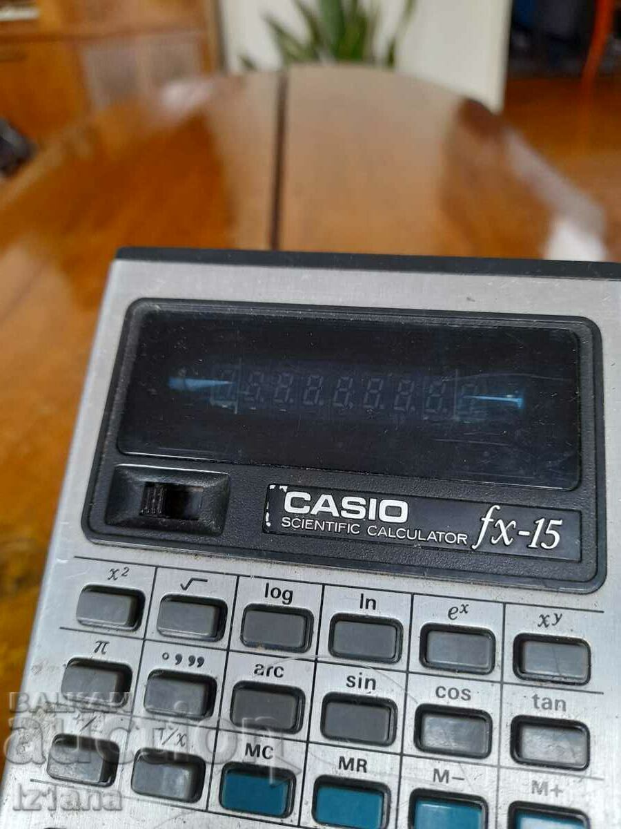 Auction Old Casio FX-15 calculator Auction Old Casio FX-15 calculator