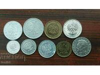 Poland exchange coin set 1975-86 - quality