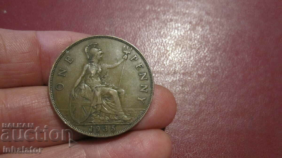 1935 1 penny - George the 5th