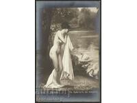 Bulgarian royal postcard erotic naked woman