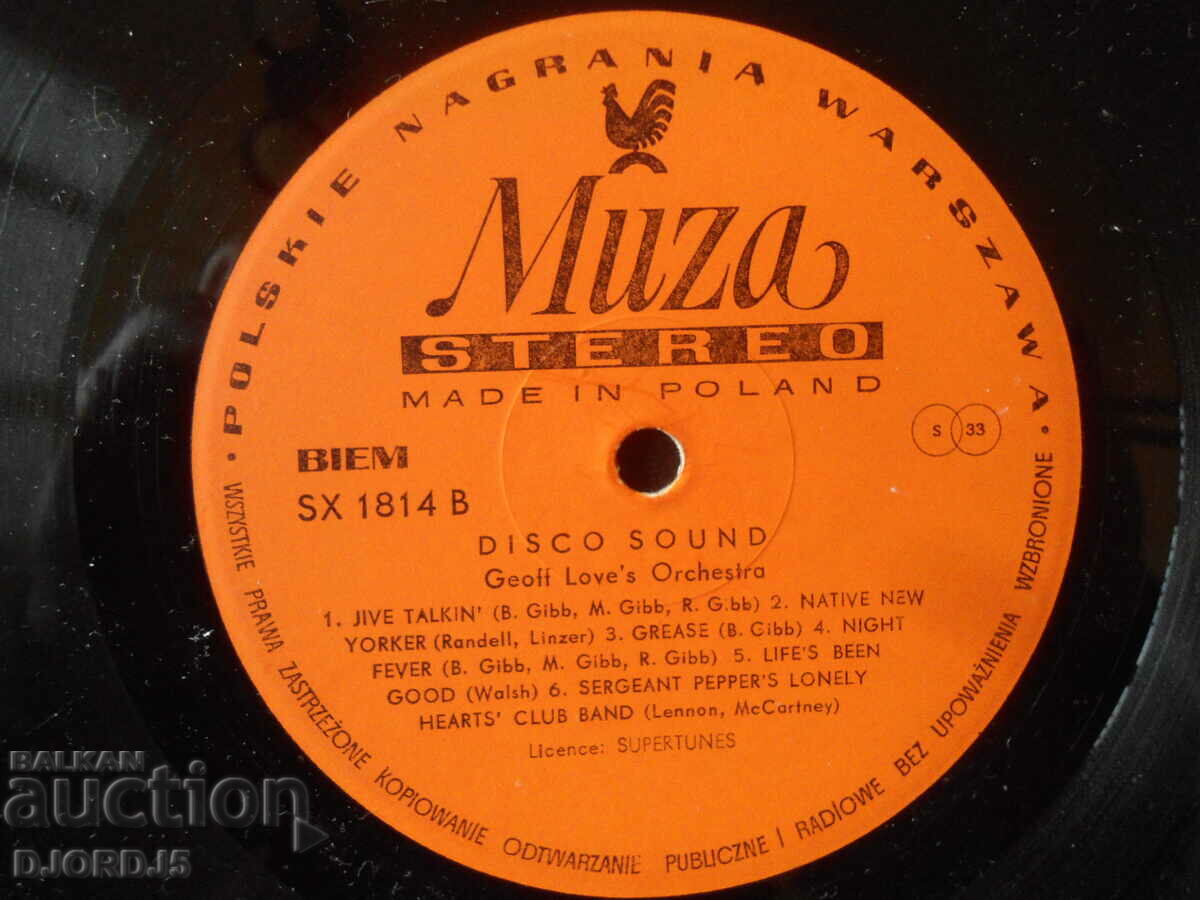 Auction DISKO SOUND, turntable, large Auction DISKO SOUND, turntable, large