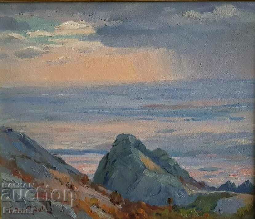 Georgi Hristov Rubev 1897 - 1975 Before the storm Blue stones with price 1280.00 BGN | € 654.45