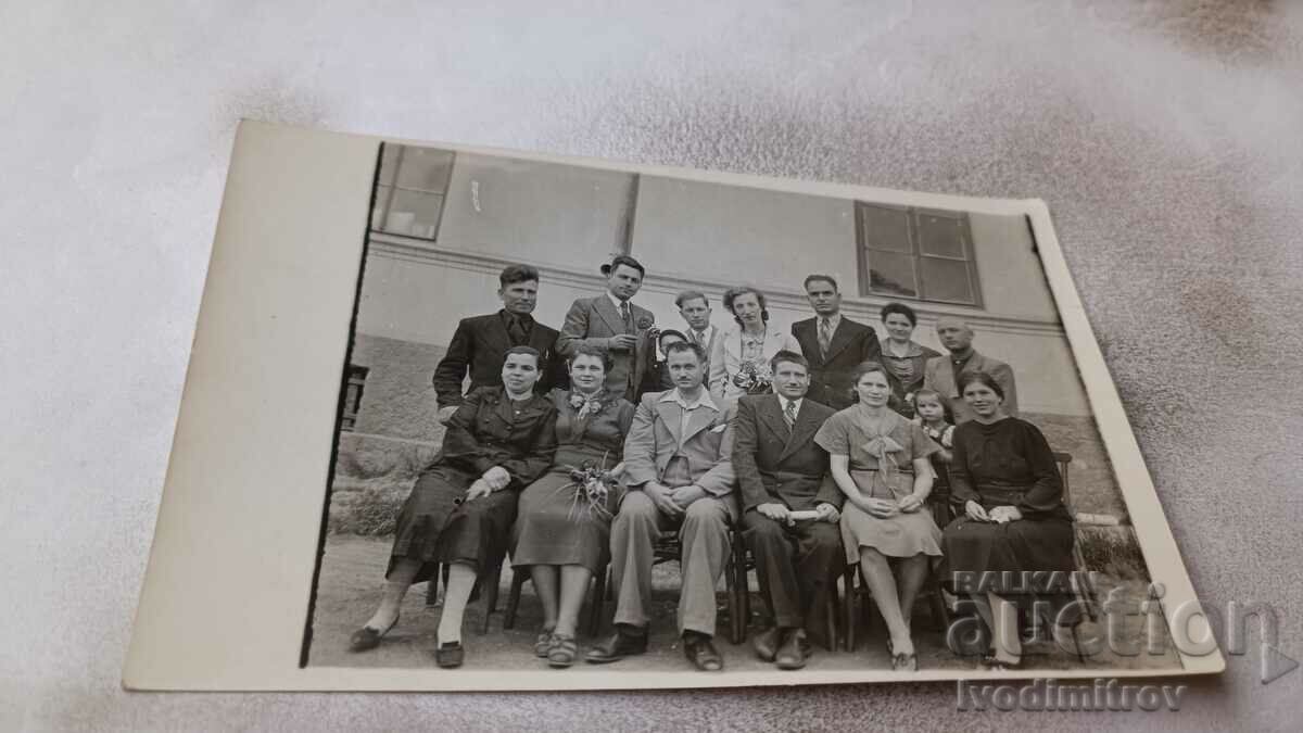 Снимка Учителският персонал презъ 1938 - 1939 уч. година