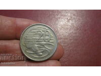 1967 год 20 цента Австралия - Ехидна