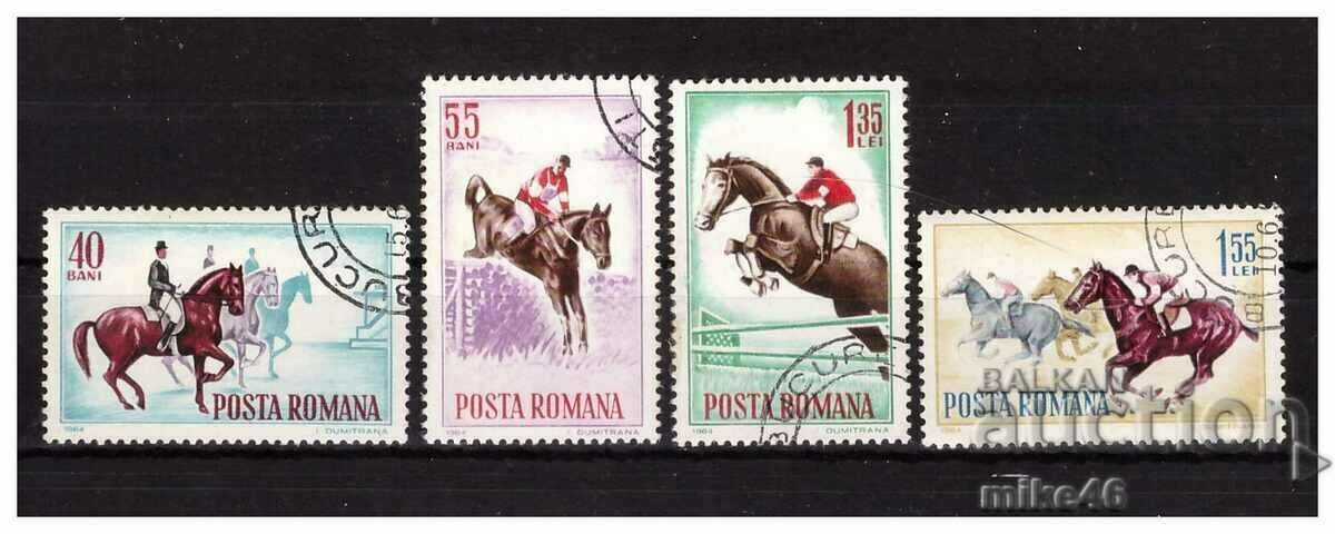 ROMANIA 1964 Equestrian 4 m series S.T.O.