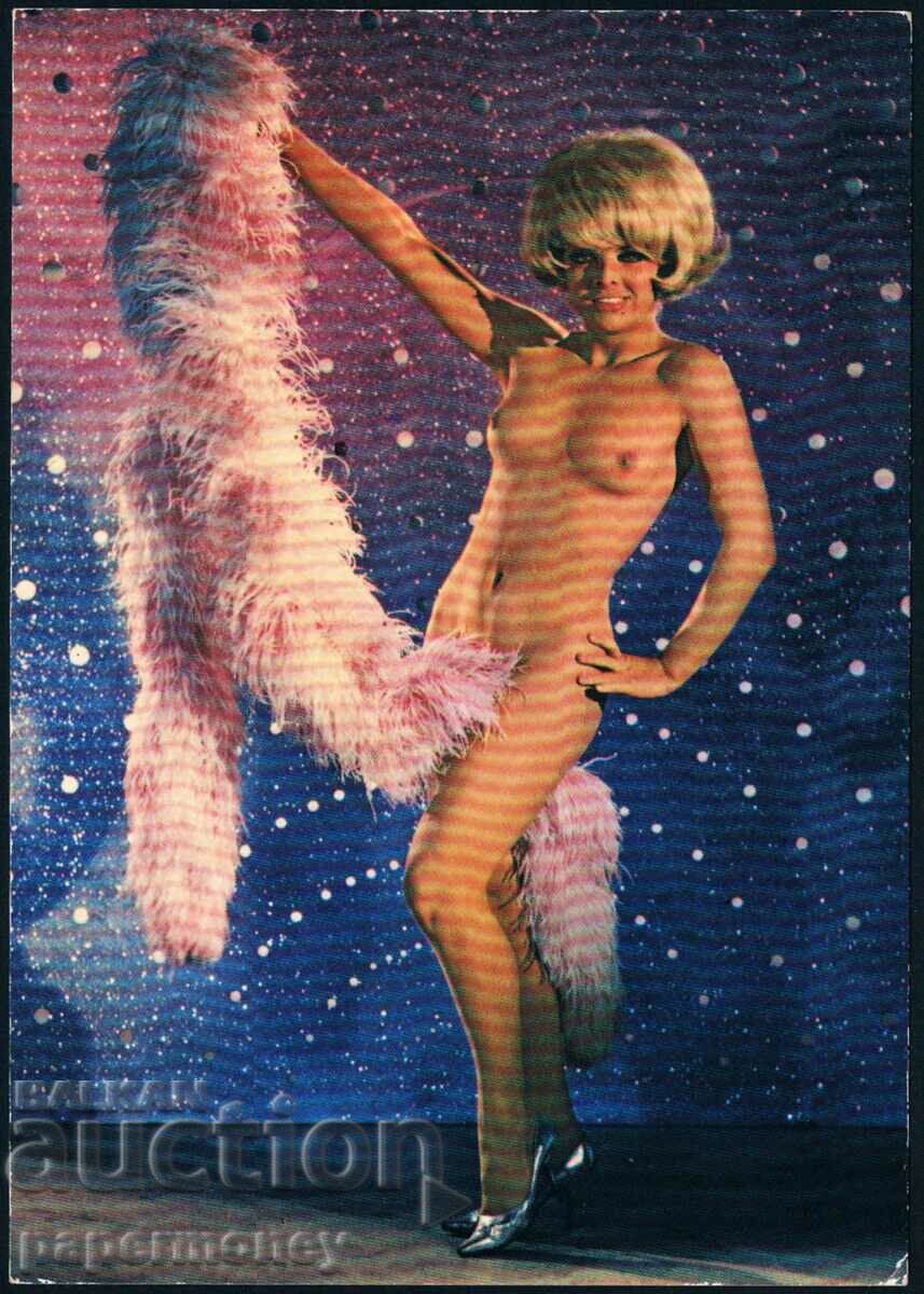Стара немска пощенска картичка еротика гола жена еротична