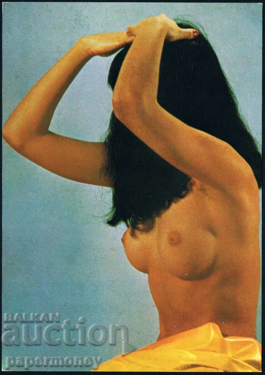 Παλιά γερμανική καρτ ποστάλ ερωτική γυμνή γυναίκα ερωτική