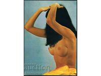Carte poștală veche germană erotică femeie nudă erotică
