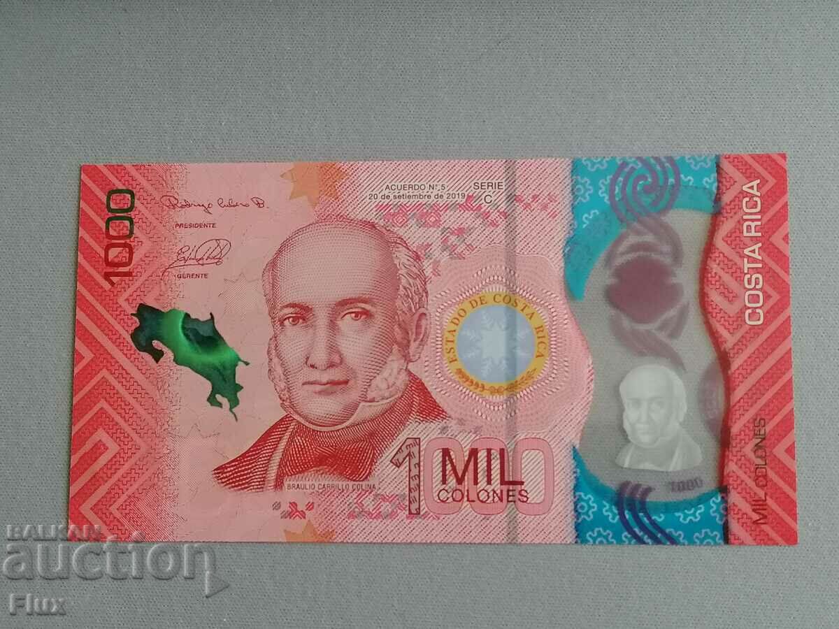 Banknote - Costa Rica - 1000 Colón UNC | 2019 with price 15.00 BGN | € 7.67 Banknote - Costa Rica - 1000 Colón UNC | 2019 with price 15.00 BGN | € 7.67