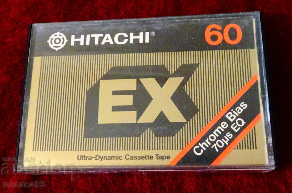 Κασέτα ήχου Hitachi EX-C60 με ελληνική και σερβική μουσική.