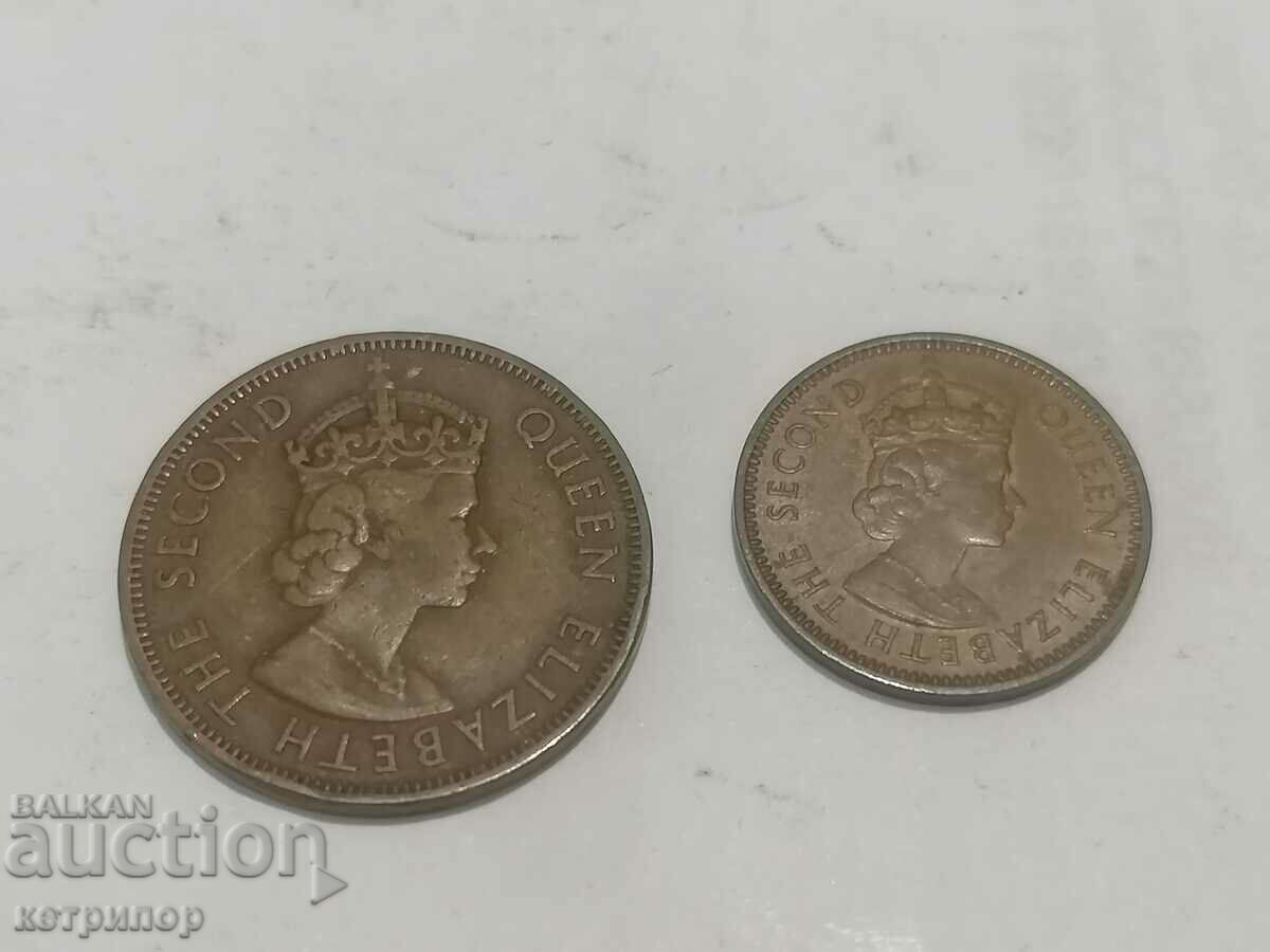 Cyprus 5 and 3 mils1955 copper with price 18.00 BGN | € 9.20