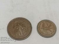 Cyprus 5 and 3 mils1955 copper