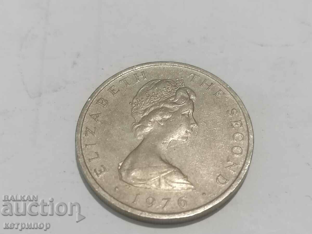 10 pence Isle of Man 1976 with price 10.00 BGN | € 5.11