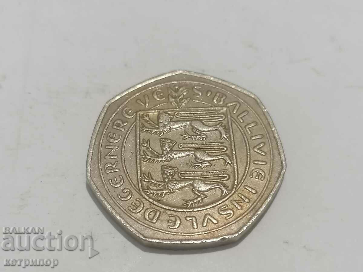 50 pence Guernsey 1981 with price 18.00 BGN | € 9.20