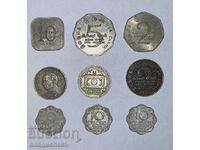 Шри Ланка 10 цента, 1,2,5,10 рупий