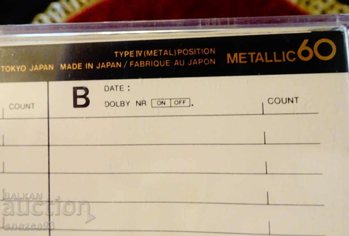 Auction Sony Metallic audio cassette with Toto and Foreigner, rock bands. Auction Sony Metallic audio cassette with Toto and Foreigner, rock bands.