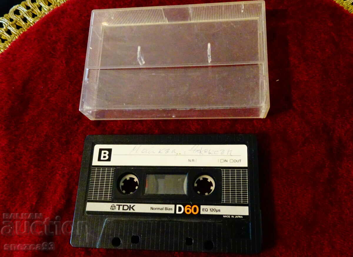 TDK D60 аудиокасета с Майкъл Джексън.