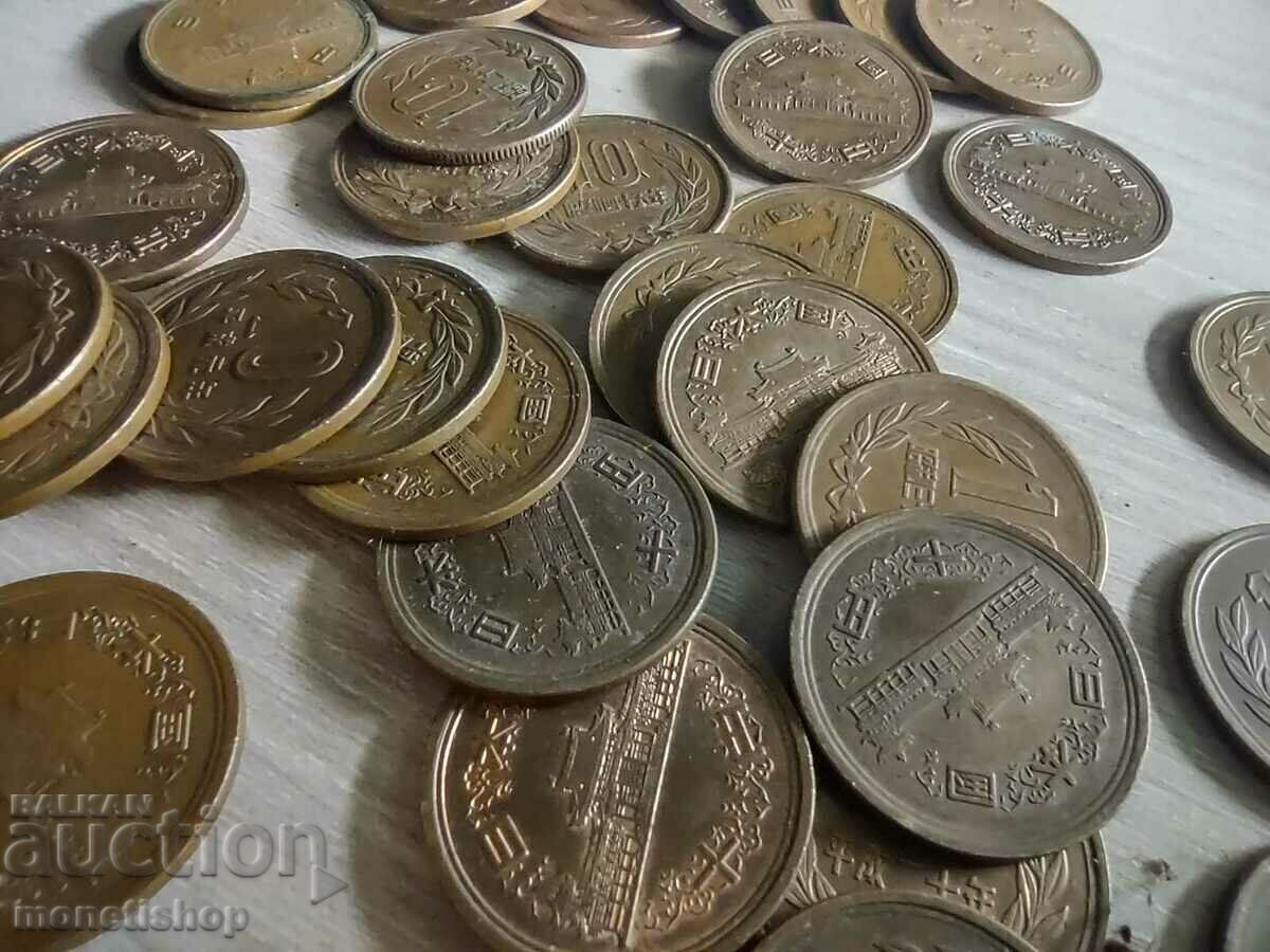 Auction 10 yen 35pcs coins from Japan Auction 10 yen 35pcs coins from Japan