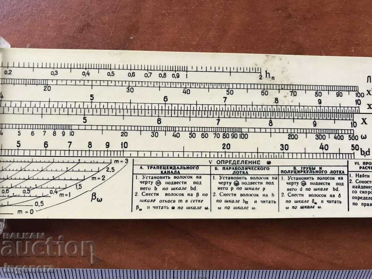 Licitație CALCULATOR LINIE RIGLĂ CALCULATOR MÂNĂ URSS
