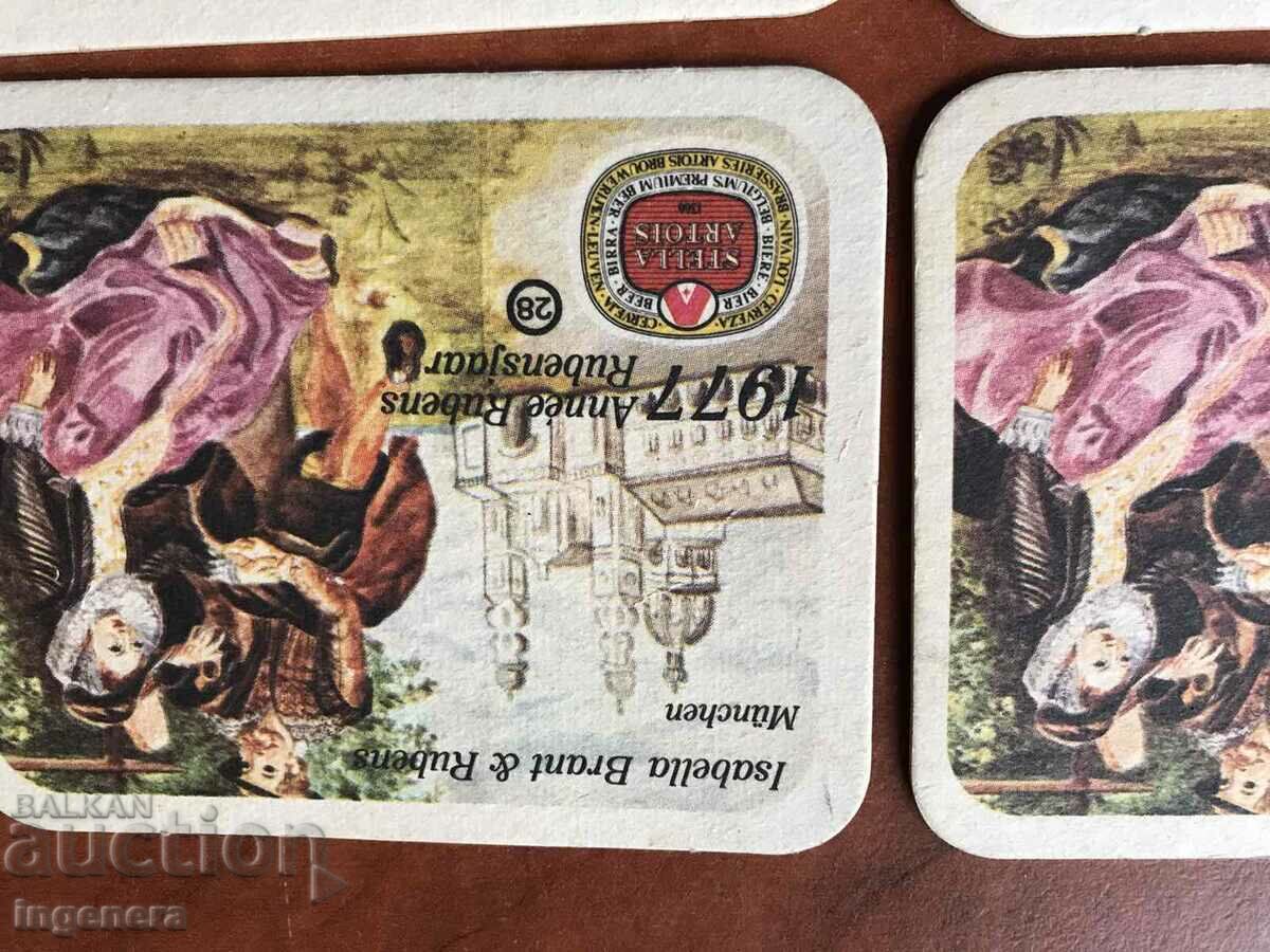 ADVERTISING BEER PLATE-STELLA ARTOIS-4 PCS with price 7.00 BGN | € 3.58 ADVERTISING BEER PLATE-STELLA ARTOIS-4 PCS with price 7.00 BGN | € 3.58