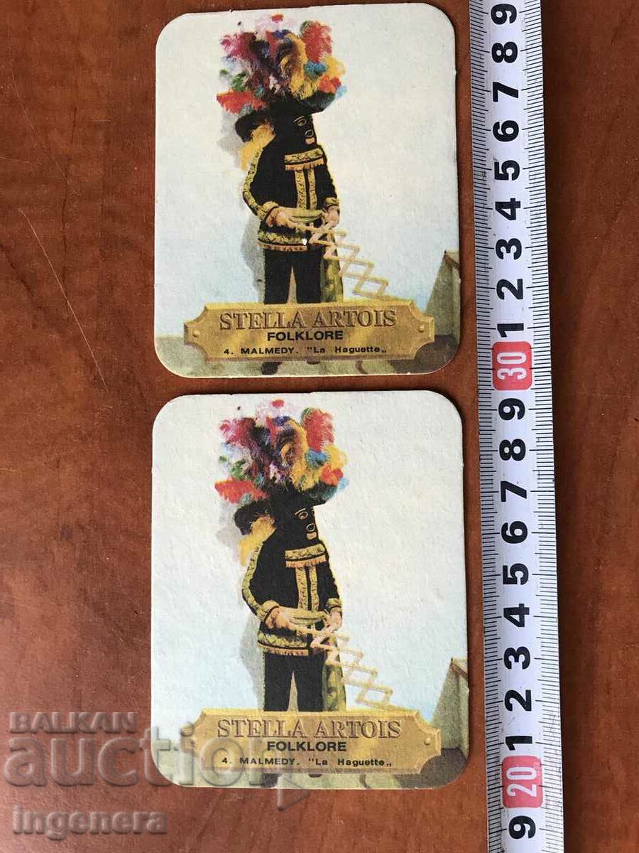 ADVERTISING BEER PLATE-STELLA ARTOIS-2 PCS. with price 4.00 BGN | € 2.05 ADVERTISING BEER PLATE-STELLA ARTOIS-2 PCS. with price 4.00 BGN | € 2.05