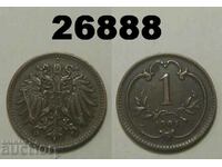 Austria 1 Heller 1901