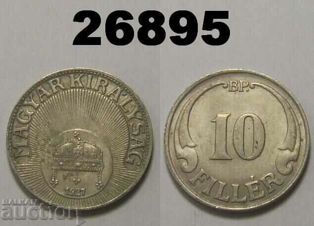 Hungary 10 fillers 1927