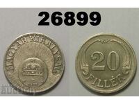 Hungary 20 fillers 1938