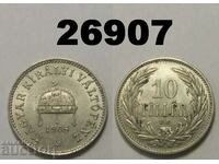 Hungary 10 fillers 1908