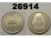 Унгария 10 филера 1909