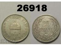 Унгария 20 филера 1908