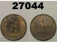 Guernsey 1 Double 1868 Excelent