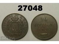 Άγιος Μαρίνος 10 centesimi 1894