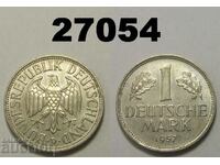 Γερμανία 1 Mark 1957 D AUNC Fine FRG