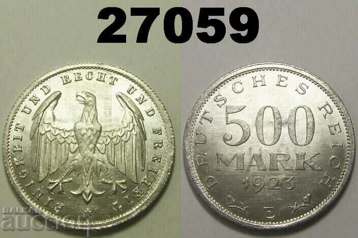 Germania 500 de mărci 1923 este o dovadă! UNC