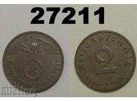 Germania 2 Pfennig 1937 D