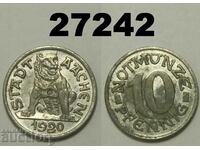 Aachen 10 pfennig 1920 Germania