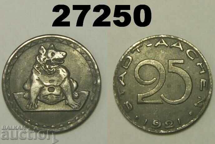 Aachen 25 pfennig 1921 Германия