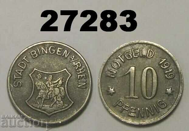 Bingen a Rhein 10 pfennig 1919