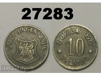 Bingen a Rhein 10 pfennig 1919